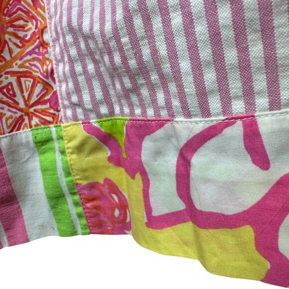 Lilly Pulitzer Bowen Buy Local Fruit Patchwork Strapless Dress 8 - Picture 6 of 13